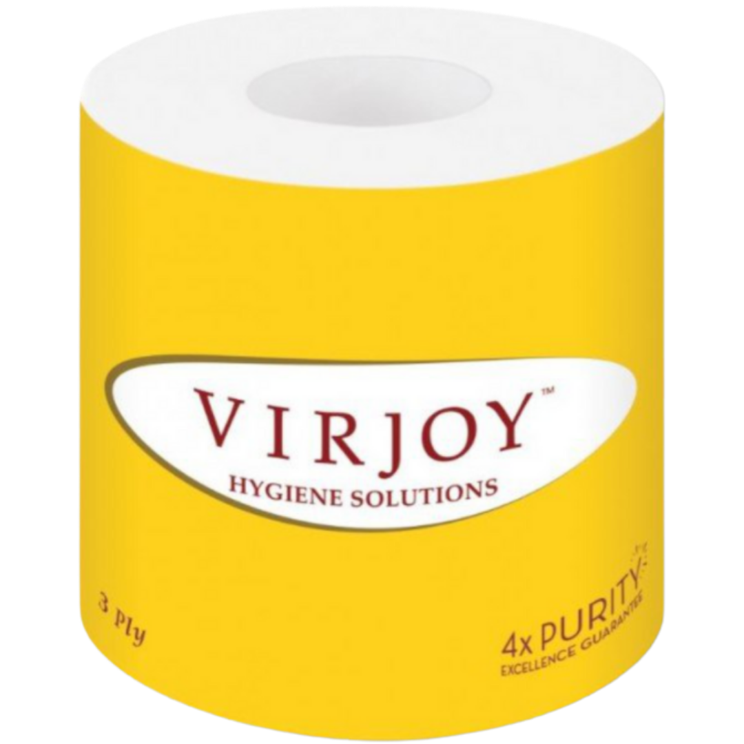 Y210-W1 唯潔雅黃色衛生細卷廁紙 Virjoy Yellow Roll Toilet Paper 原箱[100卷]Y212VPY - 7 ...